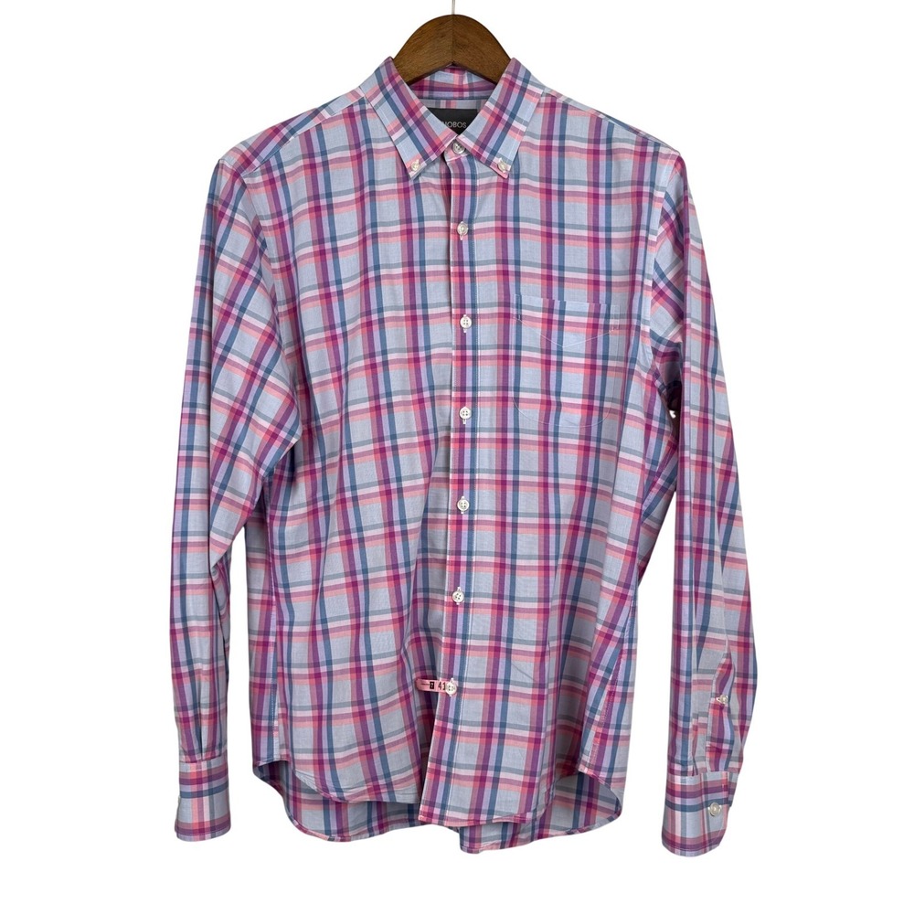 Bonobos Mens Plaid Button Down Shirt Size M Slim Fit Ivy League‎ Business Casual